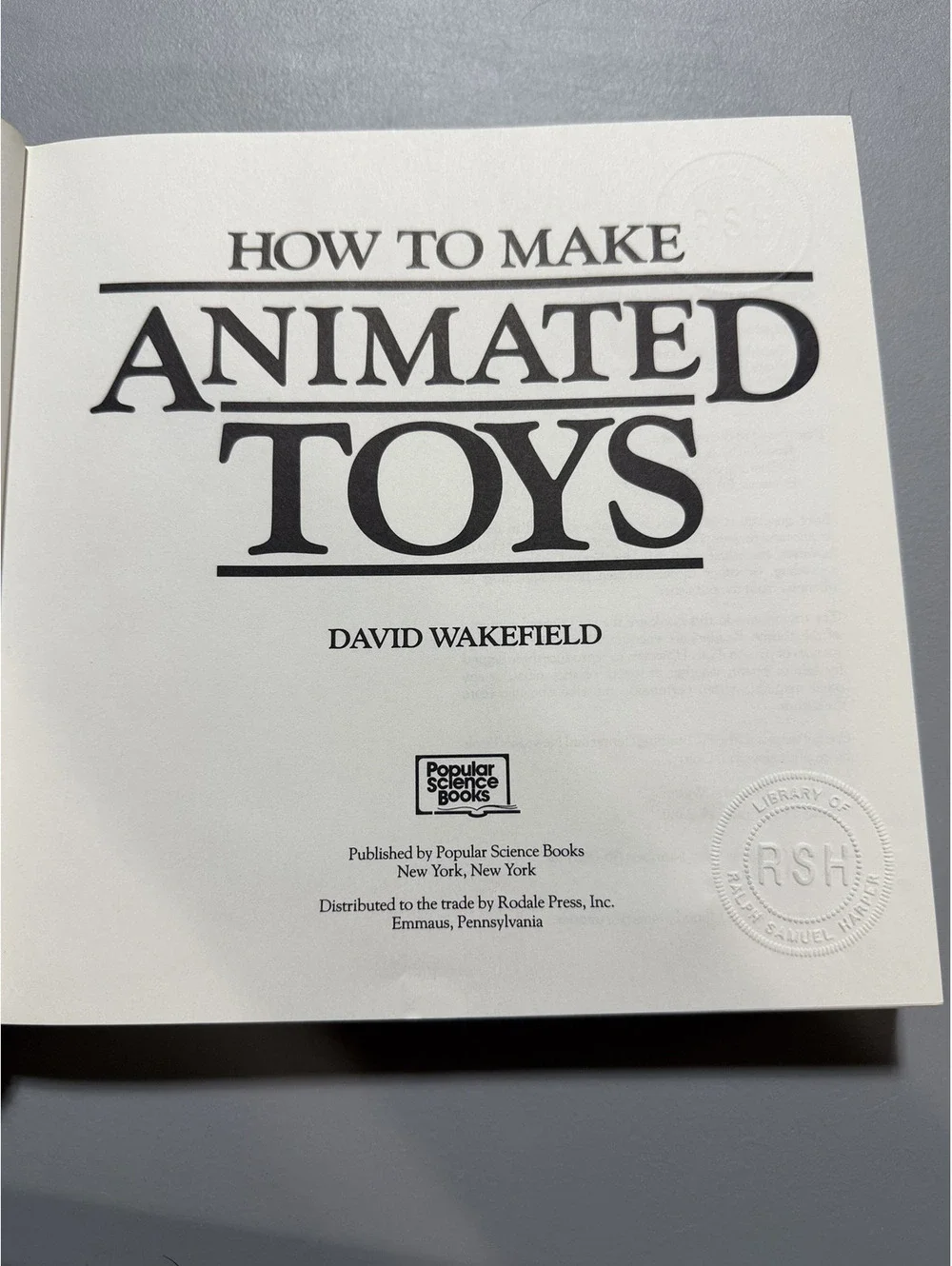 How to Make Animated Toys by David Wakefield